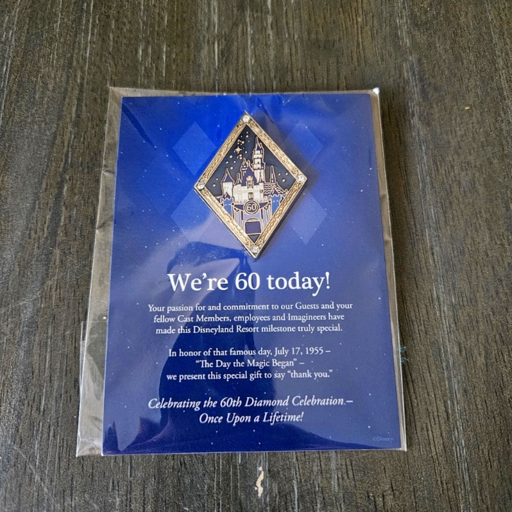 Disneyland 60th Diamond Celebration Cast Exclusive Pin
